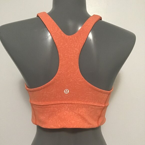 Wunder Train Longline Bra C/D Cup Crunch Warm Coral Size 10 - Picture 3 of 8